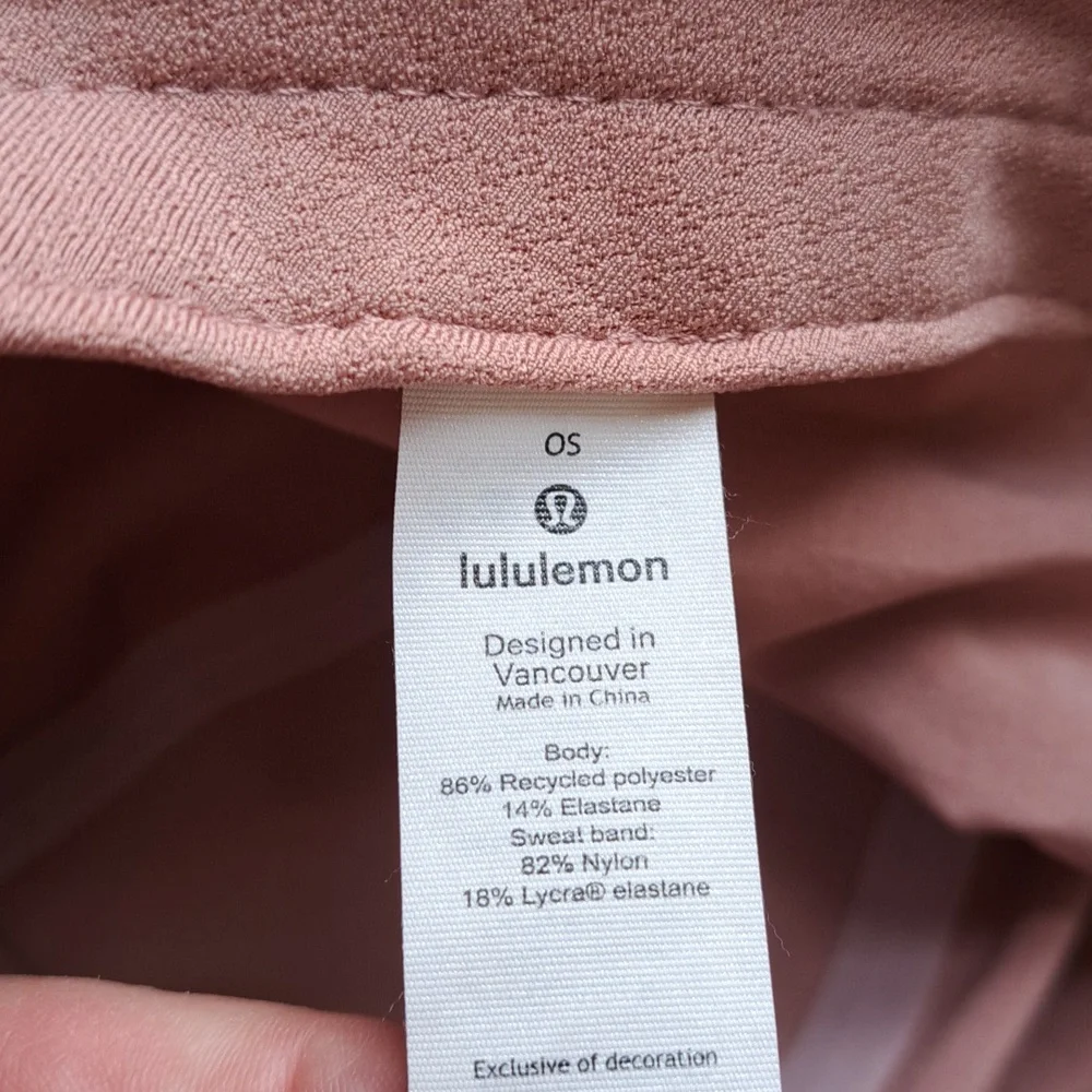 Lululemon Womens Mauve Pink Lightweight Athletic/Running/Athleisure Cap/Hat‎ OS